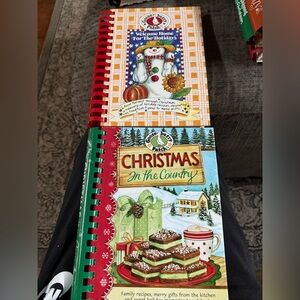 Gooseberry Patch Christmas Cookbook Set - Red and Green
